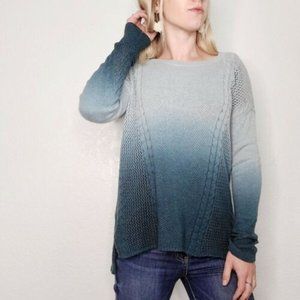 American Eagle Blue Ombre Cableknit sweater